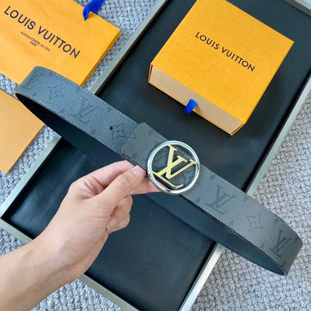 💰480💰Full package💰 💍Purchase level LV new early spring product, high quality, width 3.8cm, double-sided, new modern and fashionable canvas set off original calfskin bottom, with classic and exquisite buckle design