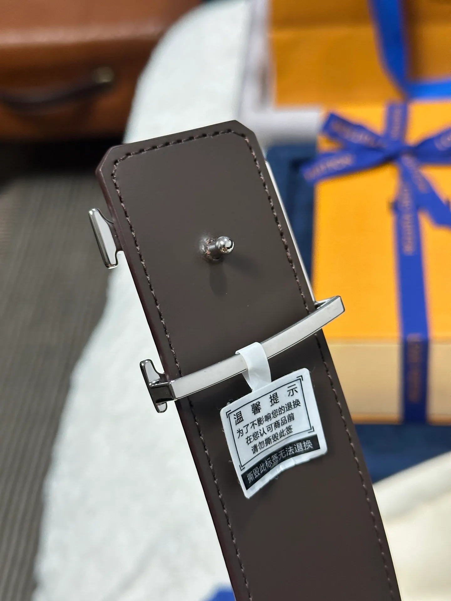 💰440💰Full set of packaging💰 💍Purchase grade LV Louis Vuitton M0212 coffee checkerboard width 4.0cm boutique LV buckle