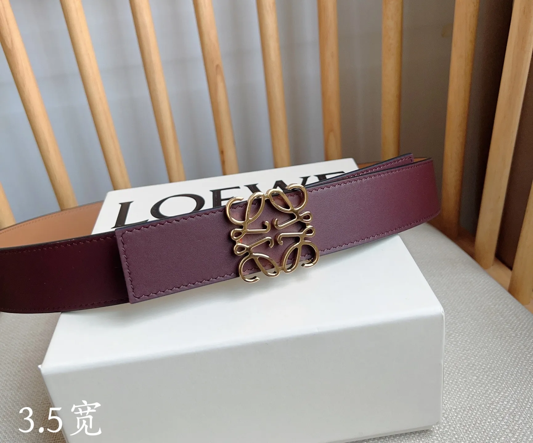 💰460💰Full package💰 💍Purchasing-grade LOEWE⚡️🌹The latest belt of the same style at the counter⚡️🌹Smooth cow leather double-sided belt equipped with Anagram pin buckle five-hole adjustment Excellent craftsmanship Personalized shape Exquisite material⚡️🌹Width: 3.5cm