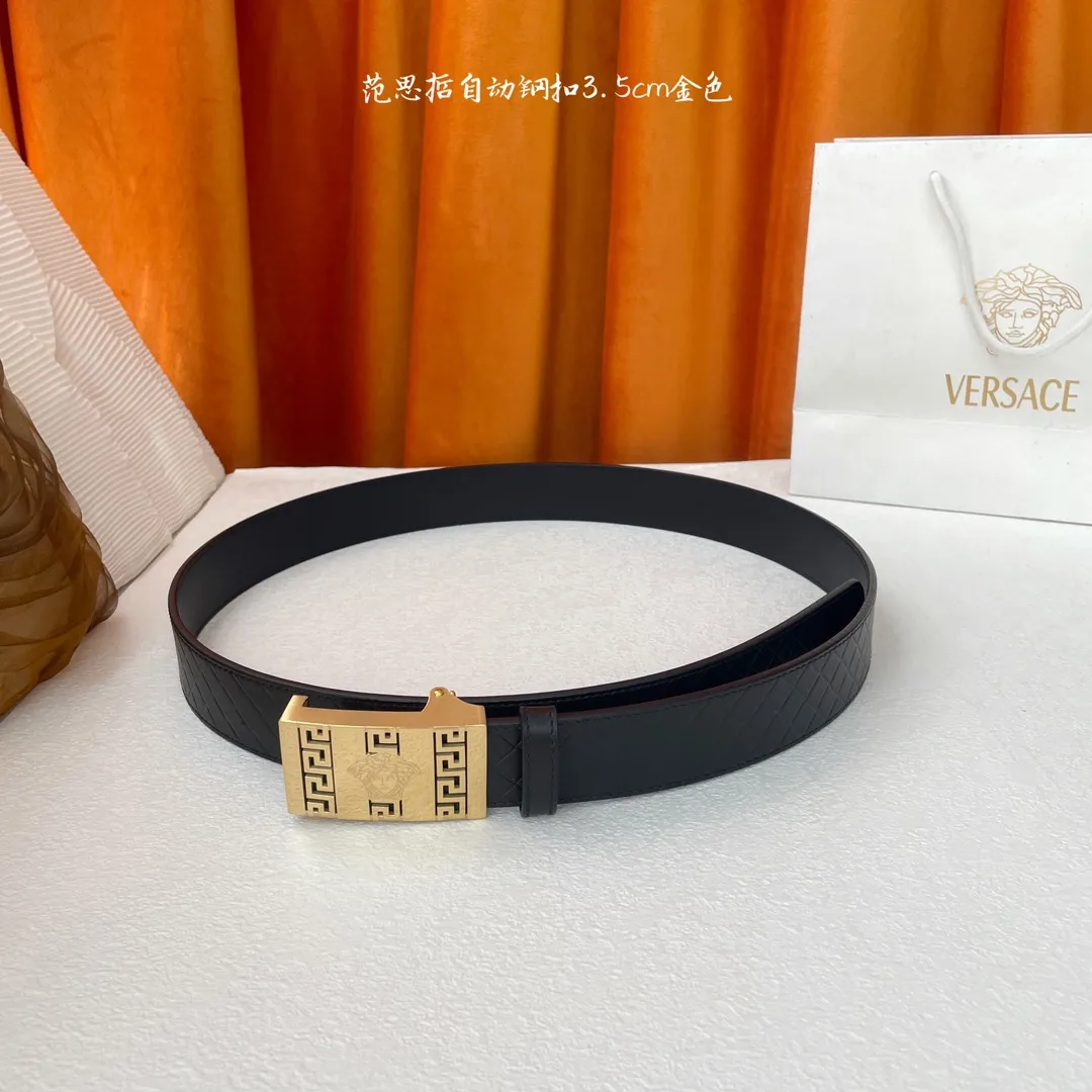 💰460💰Full package💰 💍Purchasing-grade Versace imported calfskin, delicate and soft to the touch, with pure steel automatic boutique buckle, a must-have for men! Width: 3.5cm