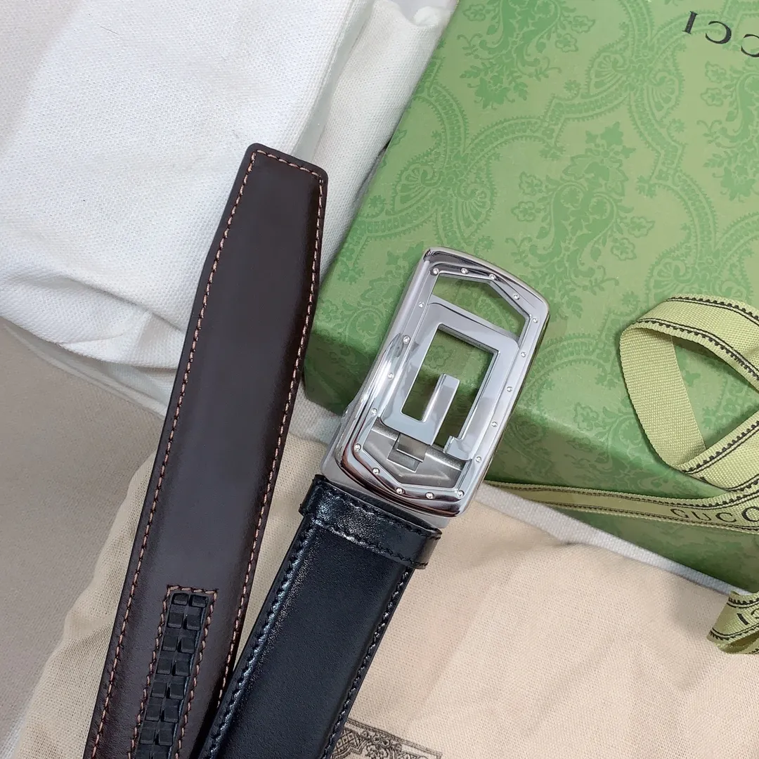 💰460💰Authentic packaging💰 💍Purchase grade Ermenegildo Zegna men's automatic belt Classic Z-shaped metal automatic buckle, exquisite and subtle, very attractive