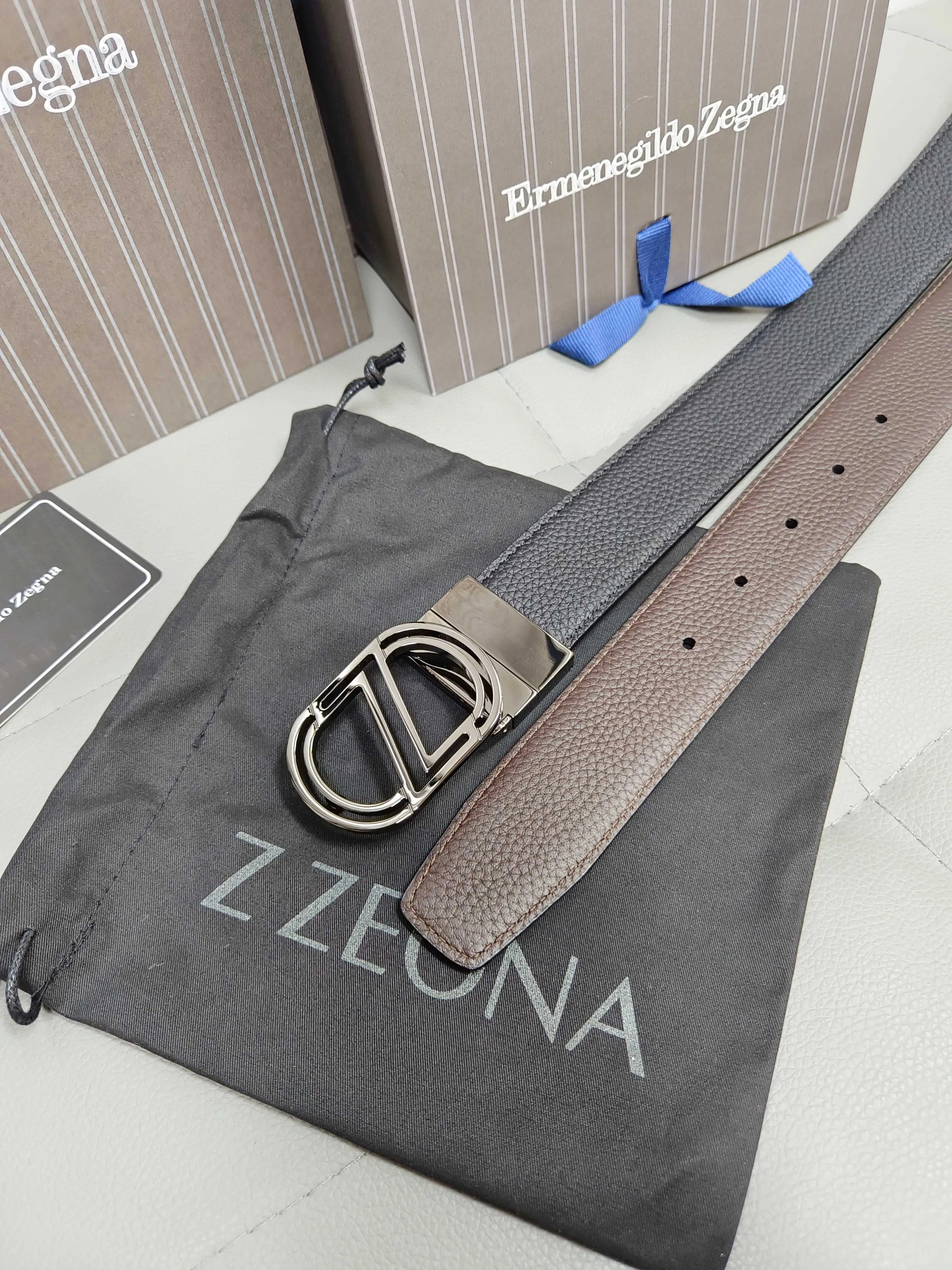 💰460💰Full set of packaging💰 💍Purchase-grade Zegna·⚡️🌹Italy counters are selling genuine products·The wiring is oiled and carefully matched with original Gancio hardware·3.5cm specifications·Adjustable belts·Look at the picture to place an order