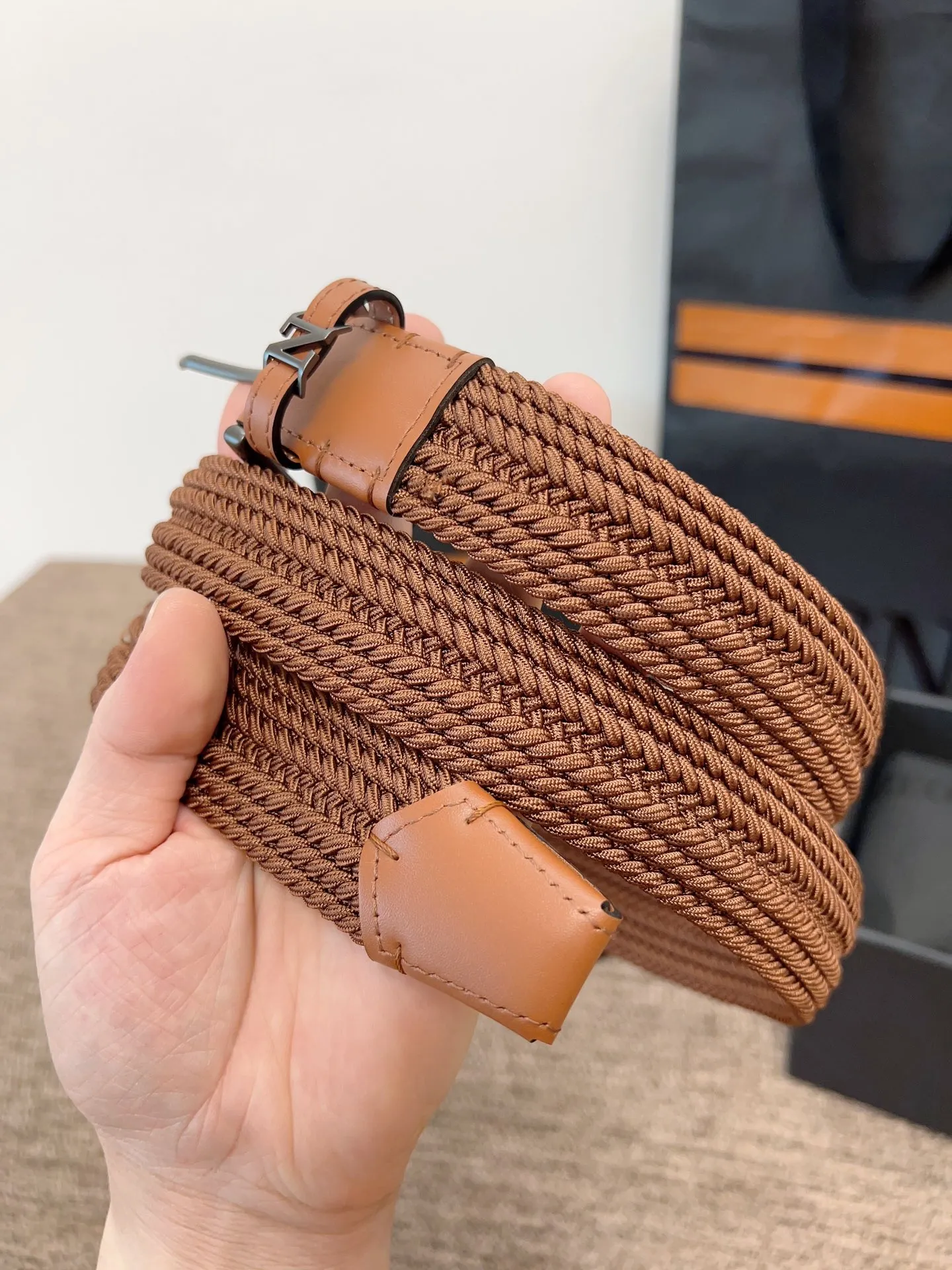 💰560💰Full package💰 💍Purchase level Zegna⚡️🌹Out of stock king - Ermenegildo Zegna fabric elastic belt, comfortable and generous⚡️🌹Fashionable and low-key, the favorite of big guys