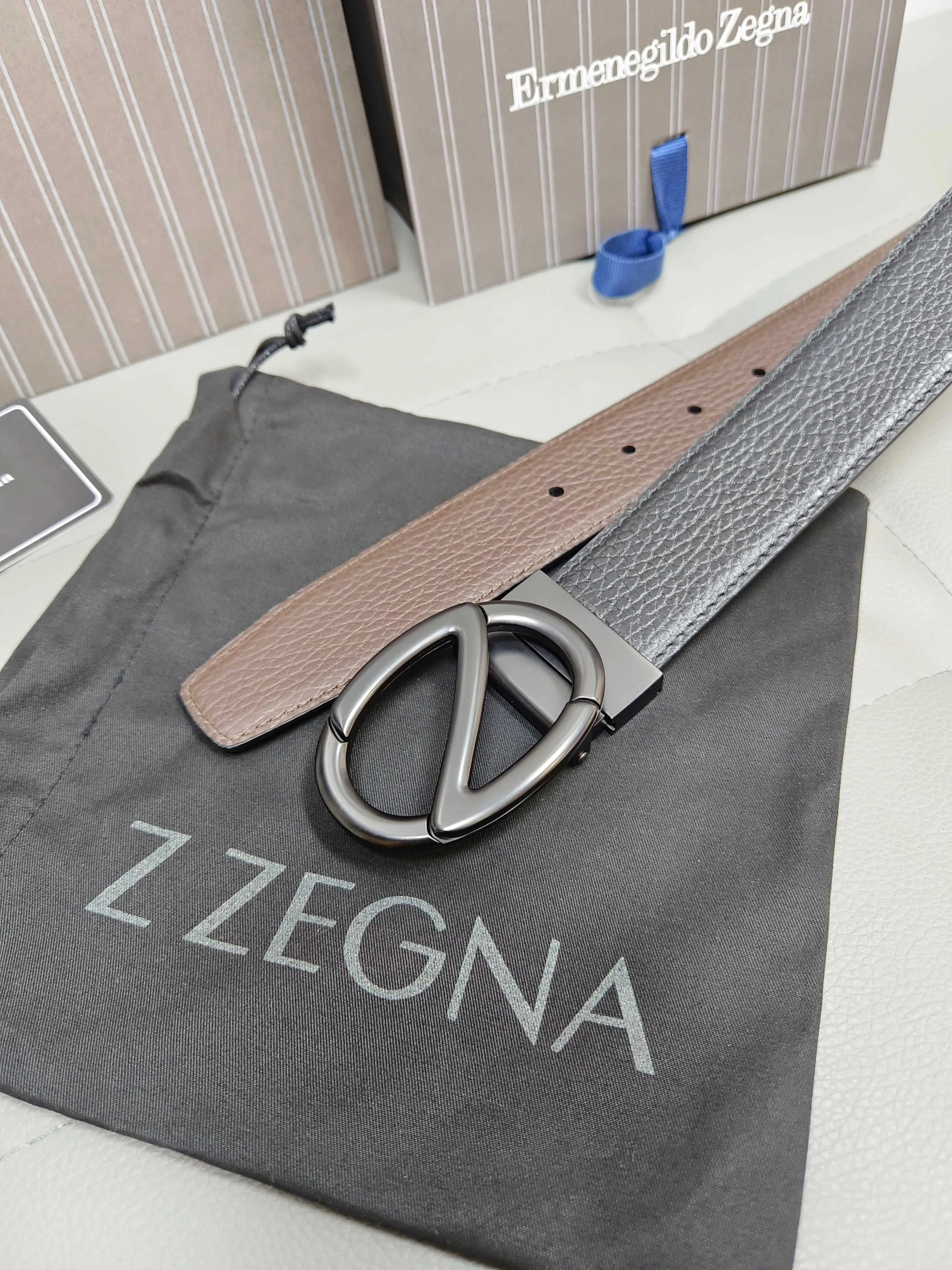 💰460💰Full set of packaging💰 💍Purchase-grade Zegna·⚡️🌹Italy counters are selling genuine products·The wiring is oiled and carefully matched with original Gancio hardware·3.5cm specifications·Adjustable belts·Look at the picture to place an order