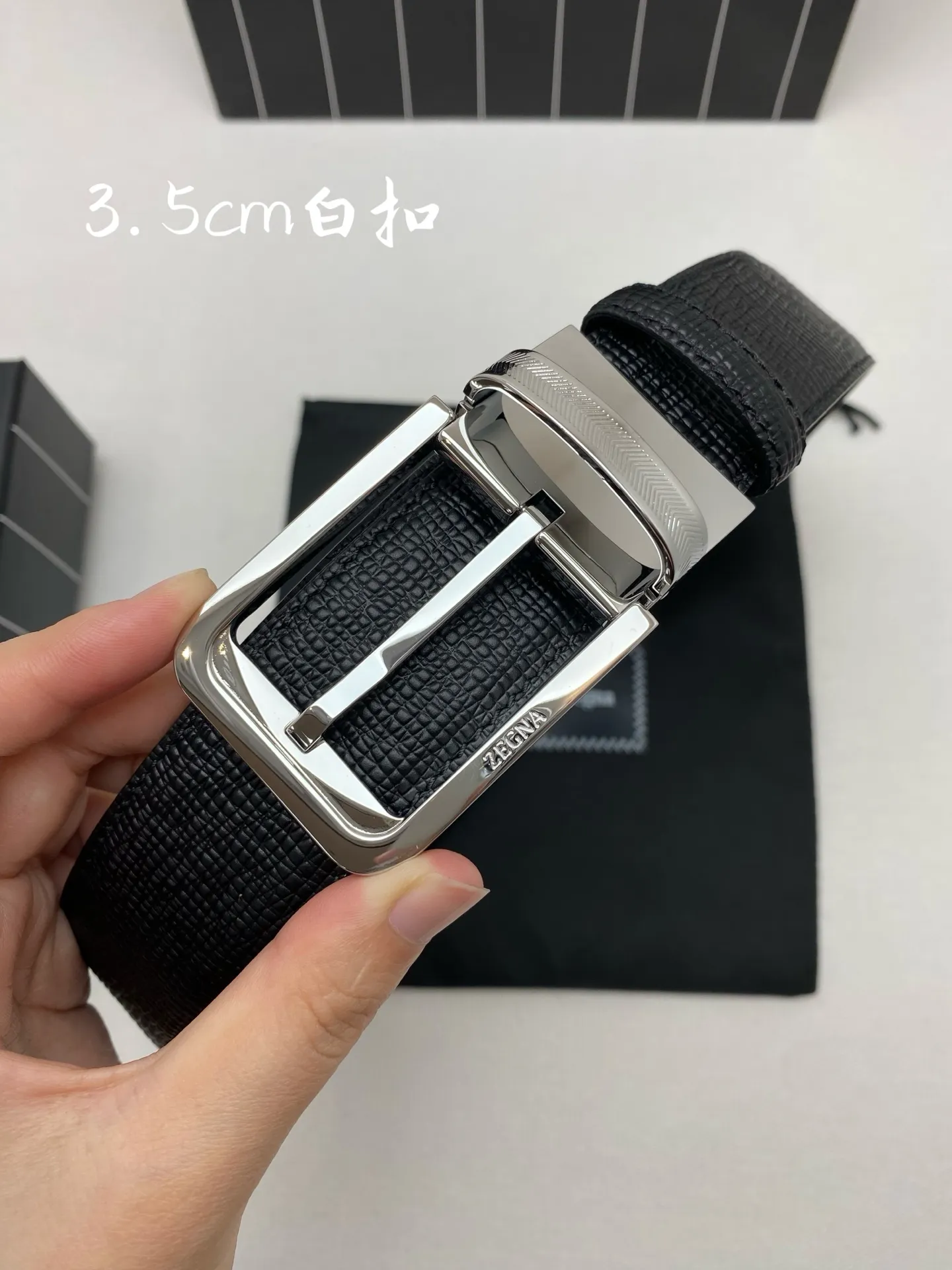 💰440💰Full package💰 💍Purchasing agent Zegna⚡️🌹Men's belt - width 35MM 316 quality buckle Seikoly crafted imported calfskin Unique design process Soft to the touch Can be cut