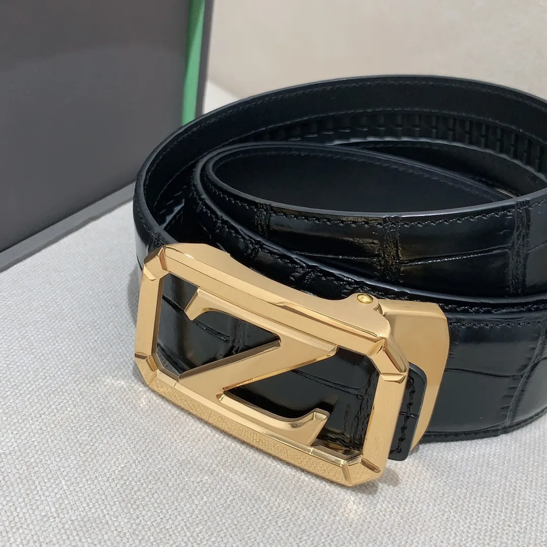 💰460💰Full package💰 💍Purchase level Ermenegildo Zegna men's automatic belt, classic Z-shaped metal automatic buckle, exquisite and subtle, very attractive 3.5cm