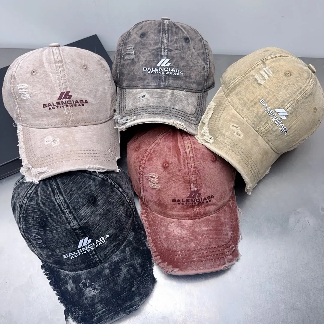 Spring and summer style Balenciaga distressed baseball cap