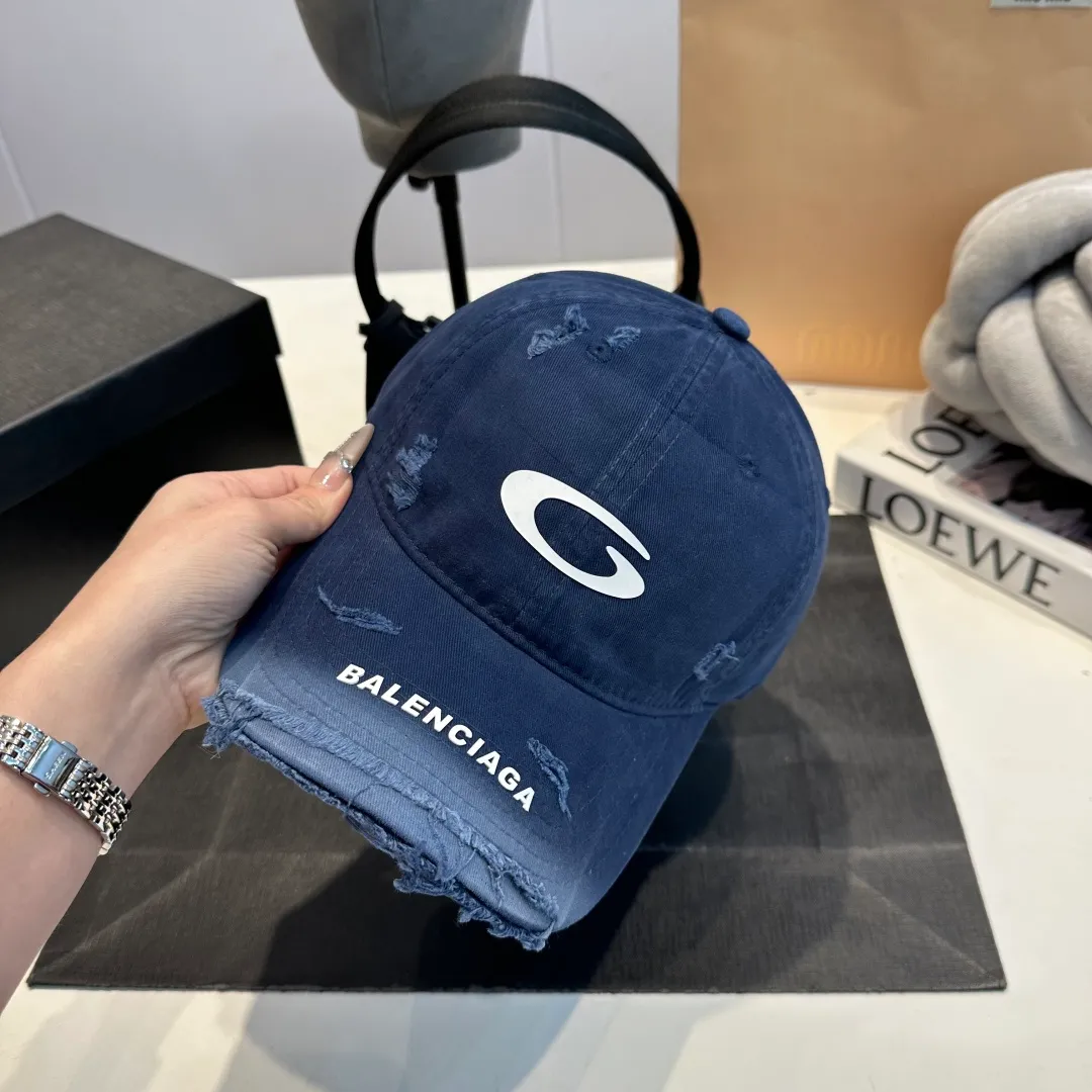 P56 BALENCIAGA Balenciaga's new washed baseball cap, cool colors, different styles for men and women, the first batch will be shipped first!