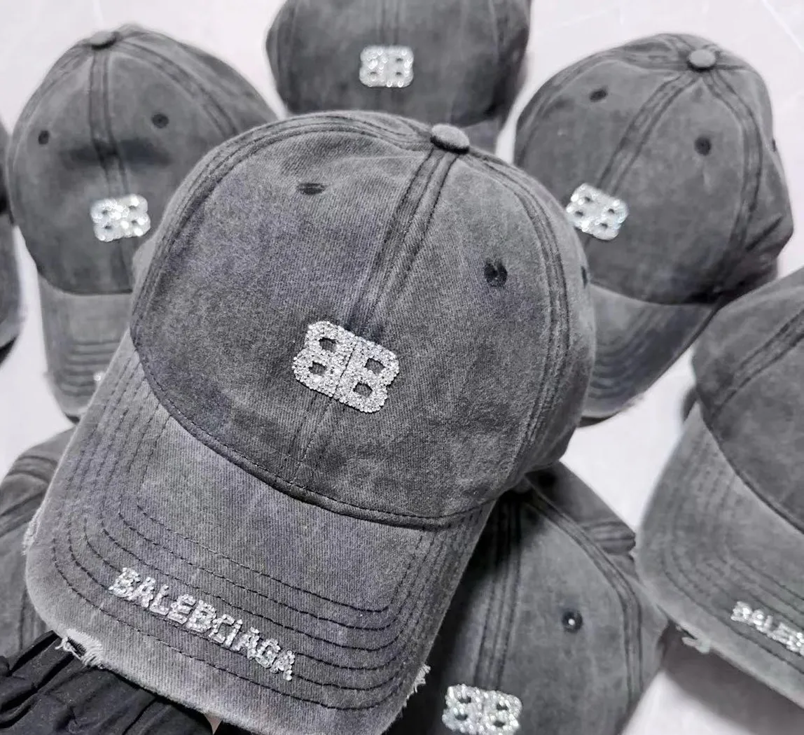 Balenciaga distressed hole baseball cap