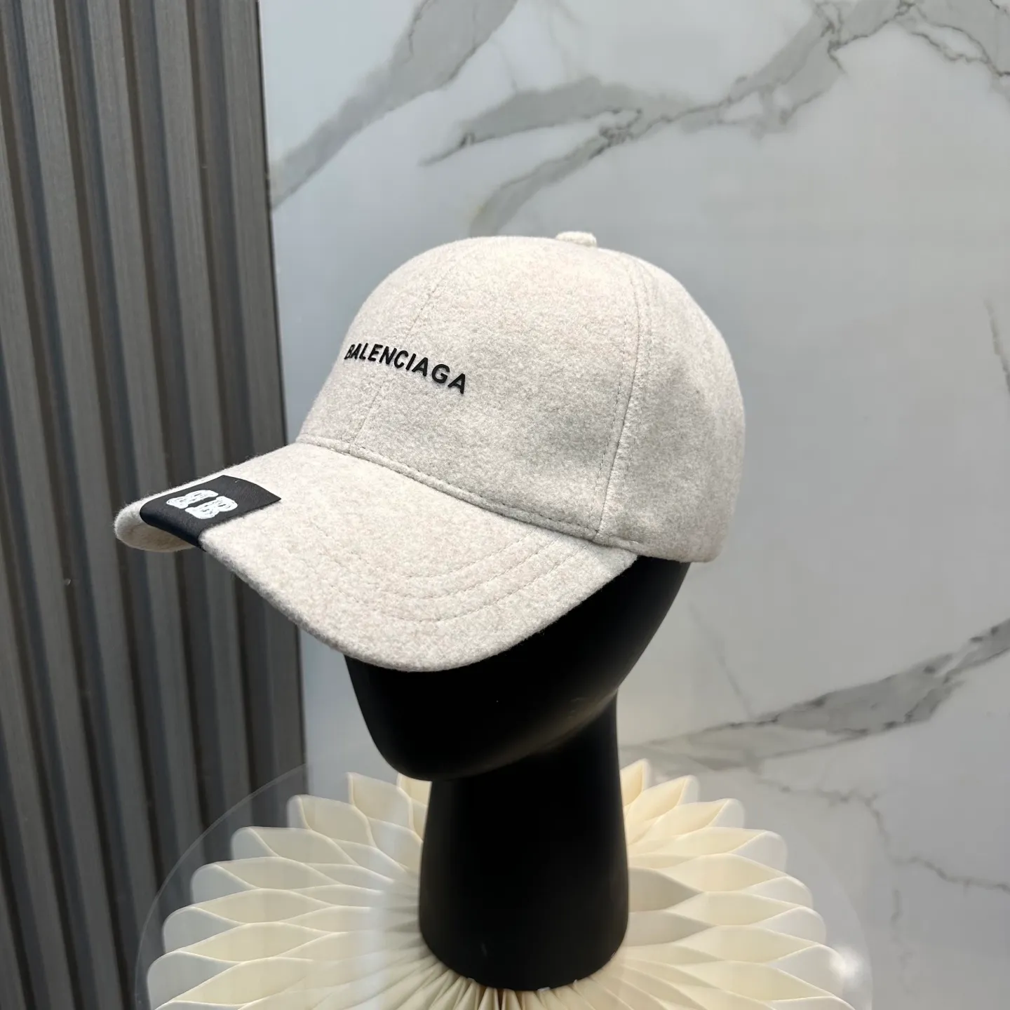 P60 💛 Comes with dust bag. [Balenciaga] 2025 new cashmere simple baseball cap, unisex ~ cool and handsome on the street