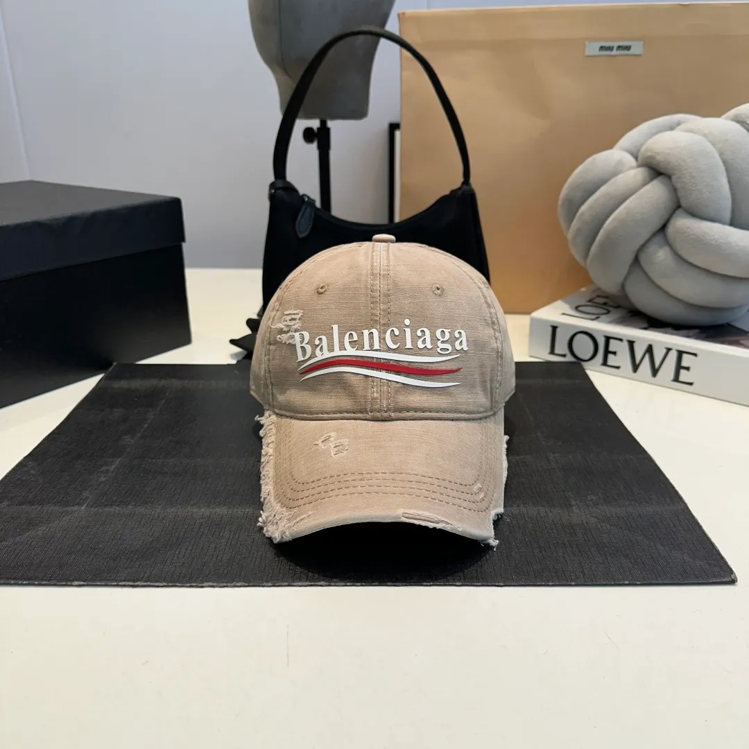 P60 Balenciaga ⚠️Coke distressed punk baseball cap shark fin duck tongue hat for men and women