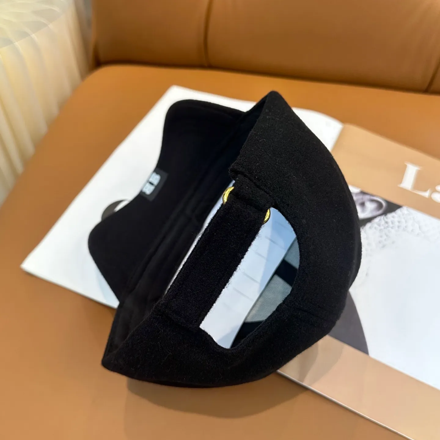 P60 💛 Comes with dust bag. [Balenciaga] 2025 new cashmere simple baseball cap, unisex ~ cool and handsome on the street