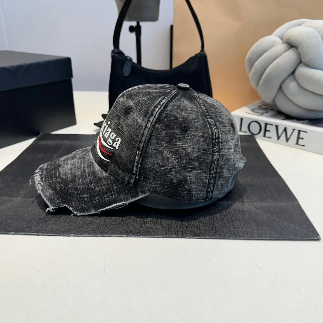 P60 Balenciaga ⚠️Coke distressed punk baseball cap shark fin duck tongue hat for men and women