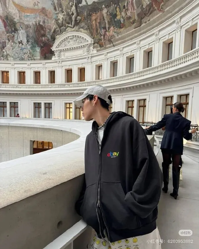Official Balenciaga ripped baseball cap