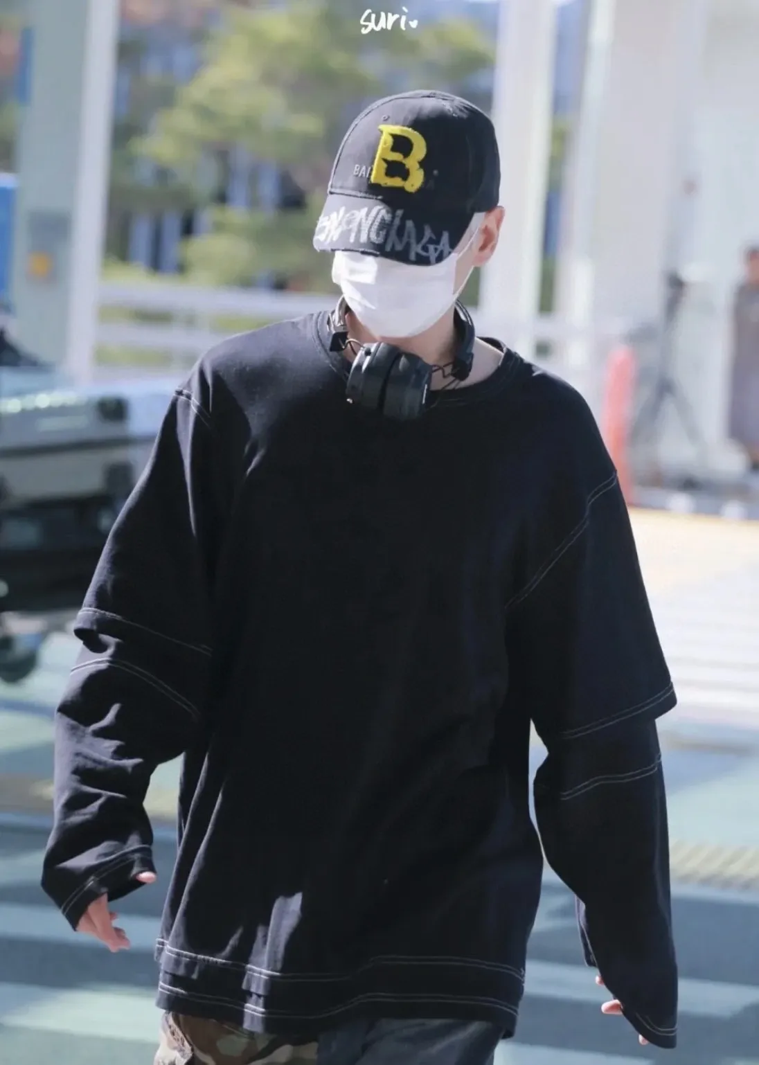 Balenciaga hand-painted high version baseball cap