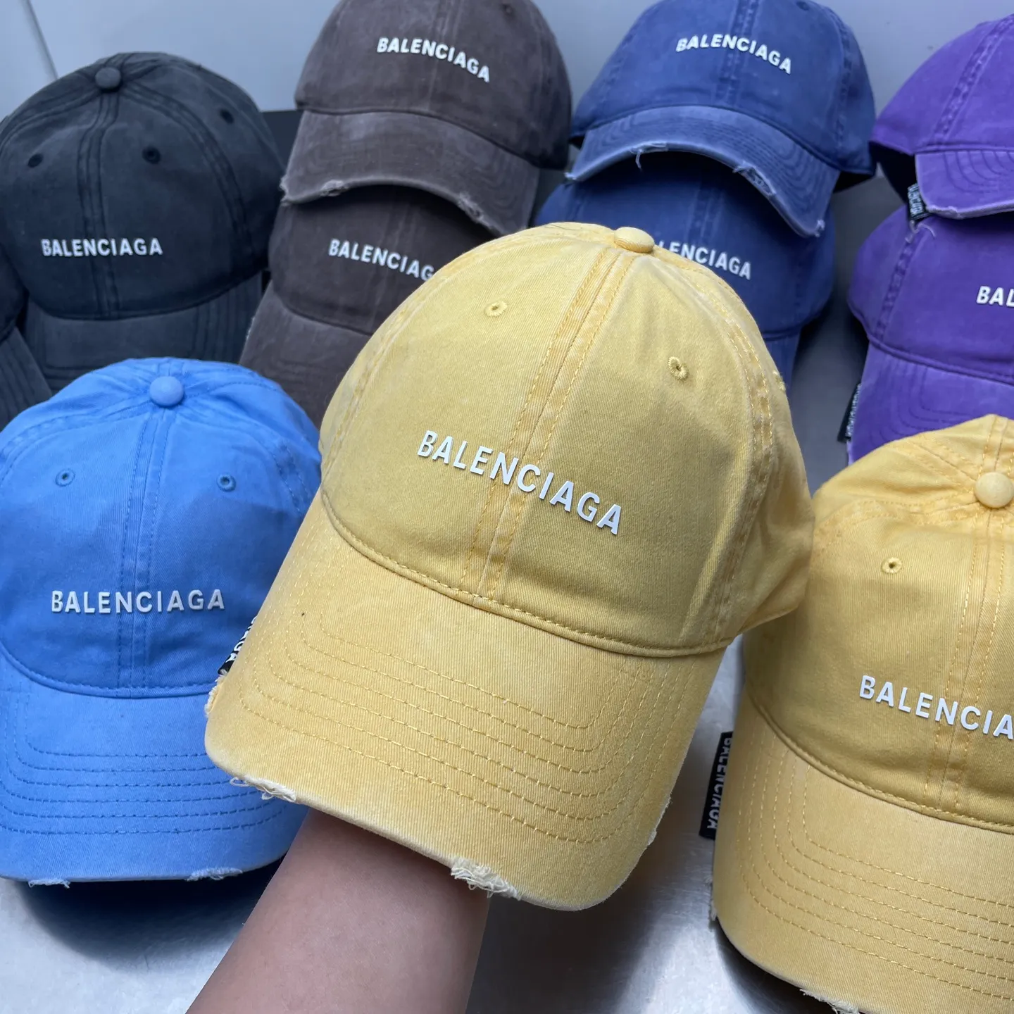 Private message for price inquiry! Balenciaga distressed baseball cap