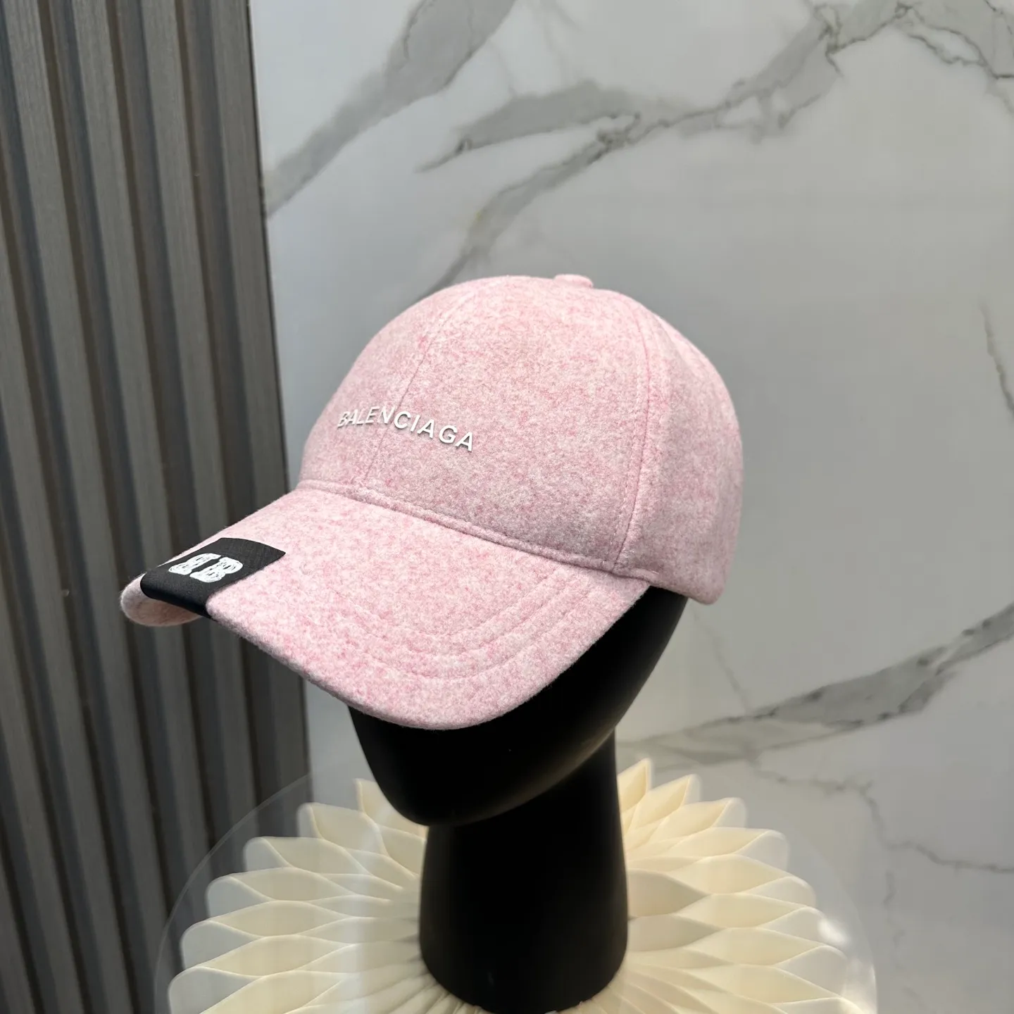 P60 💛 Comes with dust bag. [Balenciaga] 2025 new cashmere simple baseball cap, unisex ~ cool and handsome on the street