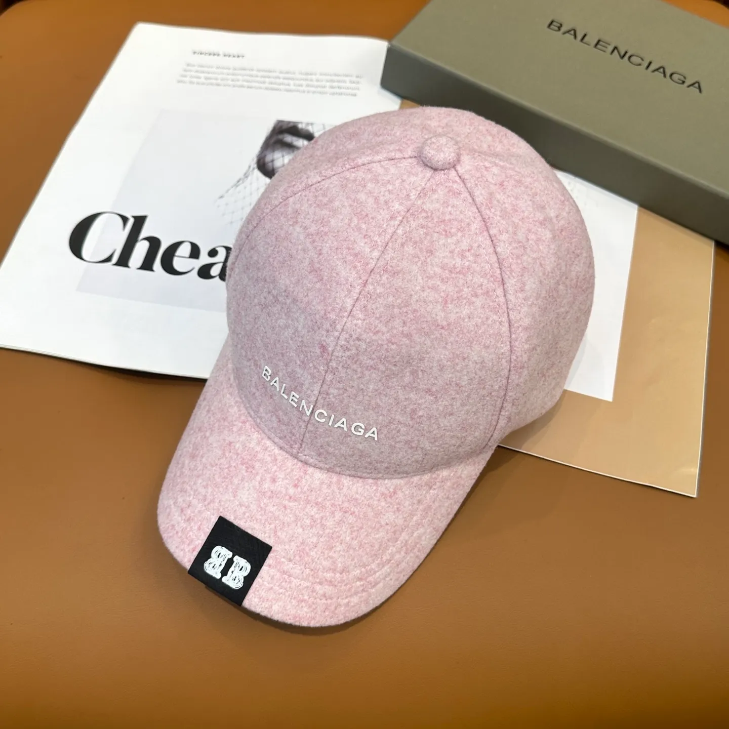 P60 💛 Comes with dust bag. [Balenciaga] 2025 new cashmere simple baseball cap, unisex ~ cool and handsome on the street