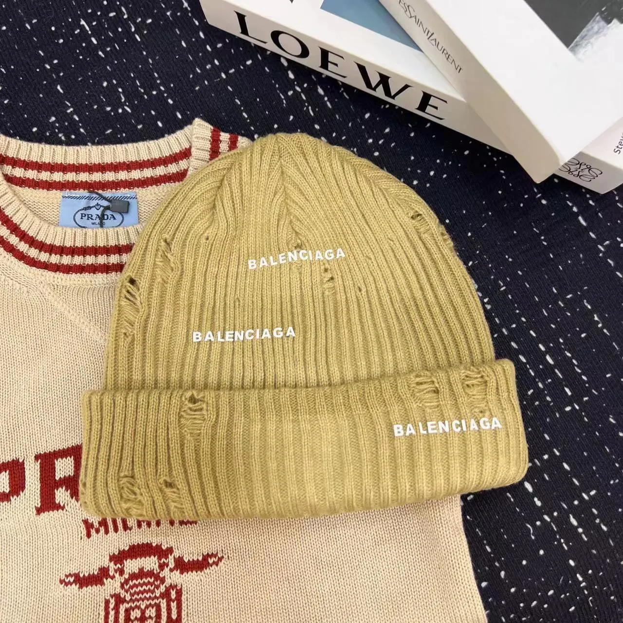 ❤ Balenciaga knitted hat