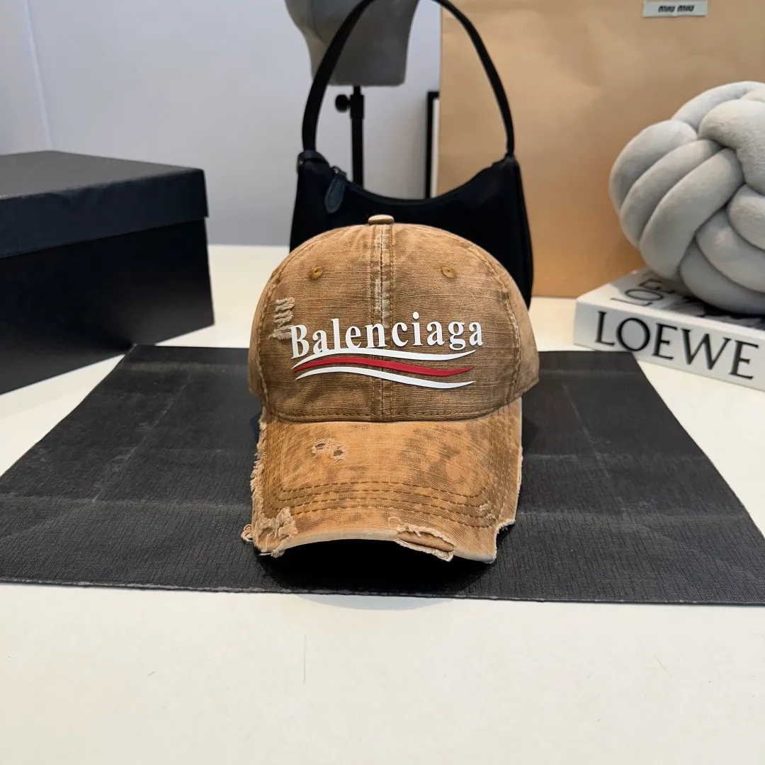 P60 Balenciaga ⚠️Coke distressed punk baseball cap shark fin duck tongue hat for men and women