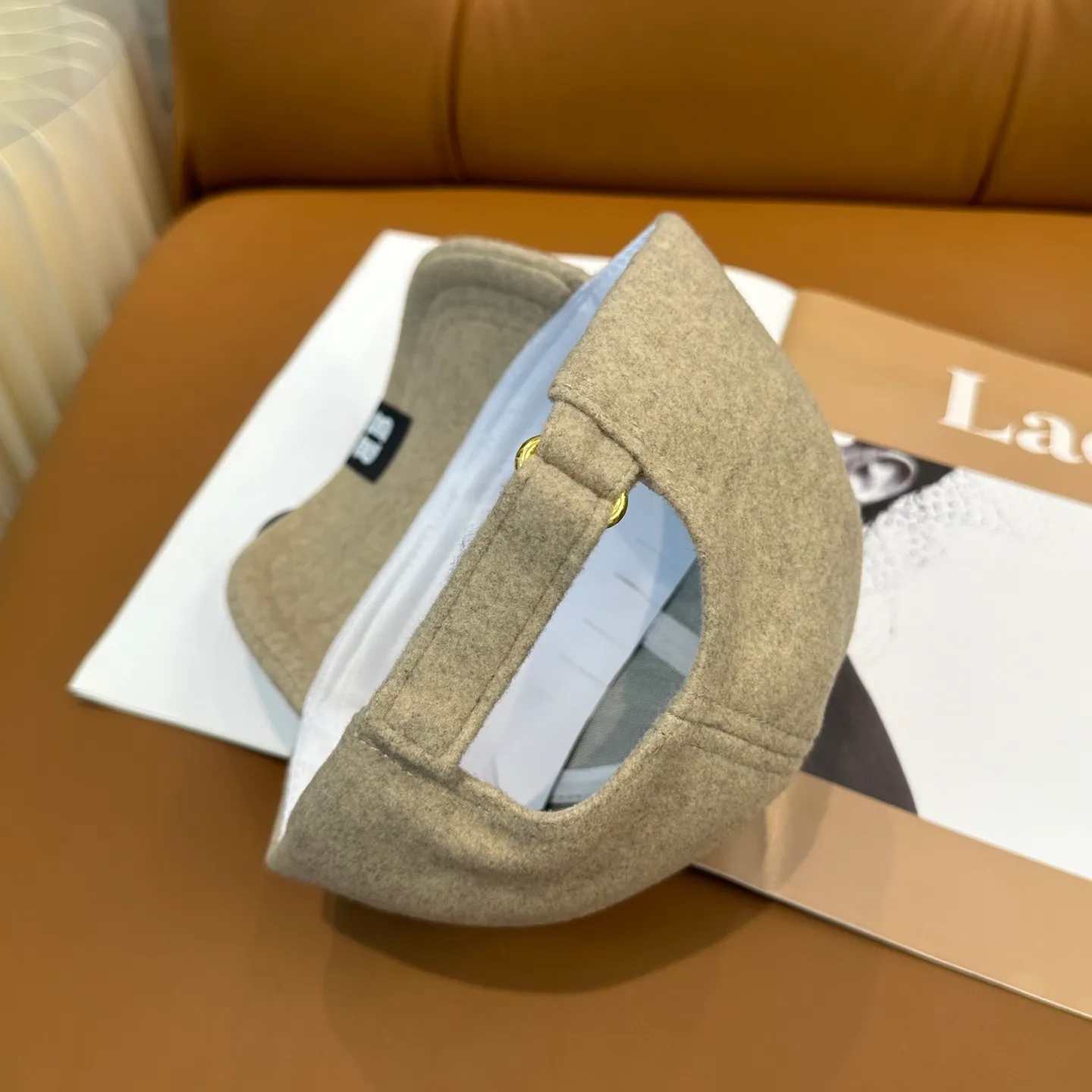 P60 💛 Comes with dust bag. [Balenciaga] 2025 new cashmere simple baseball cap, unisex ~ cool and handsome on the street