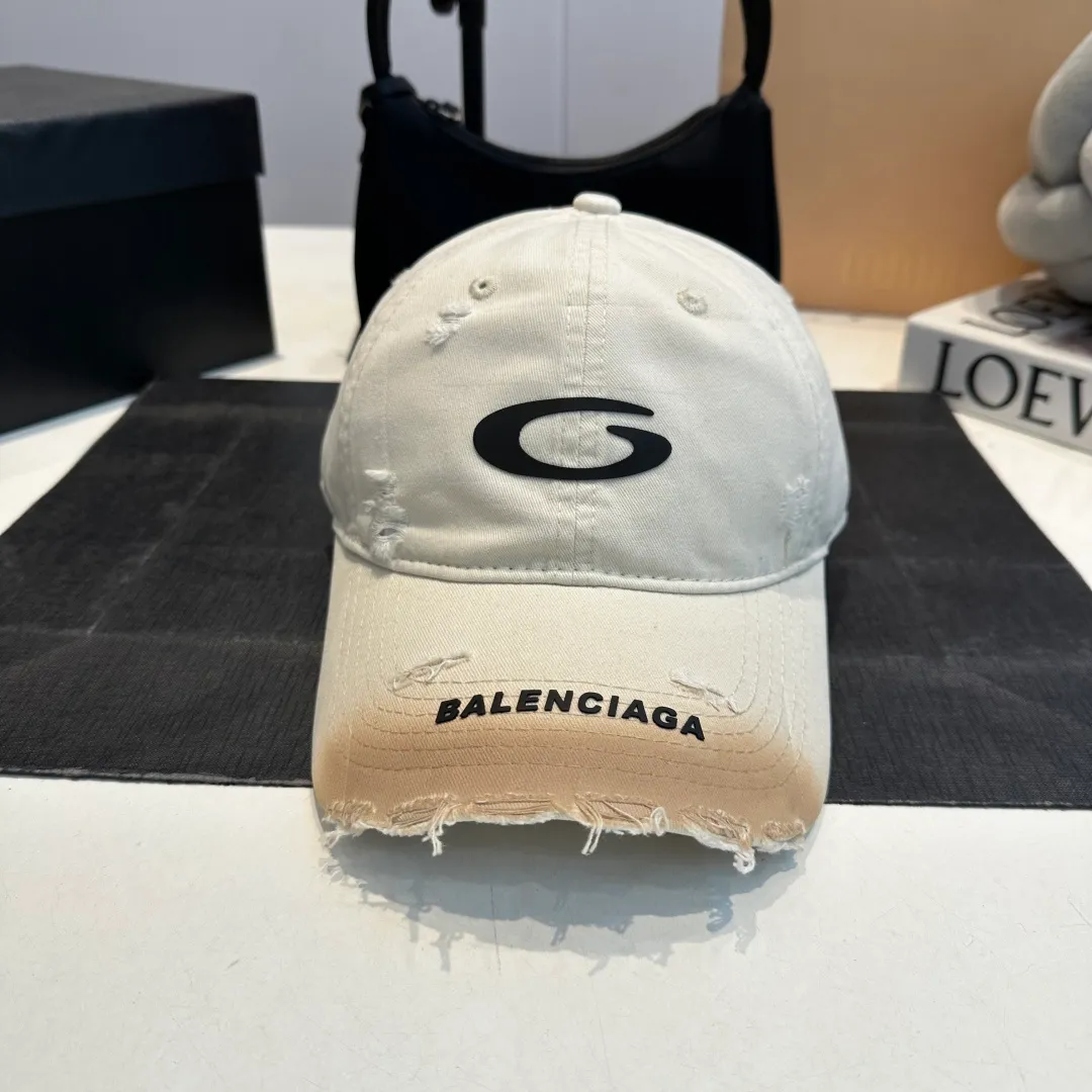 P56 BALENCIAGA Balenciaga's new washed baseball cap, cool colors, different styles for men and women, the first batch will be shipped first!