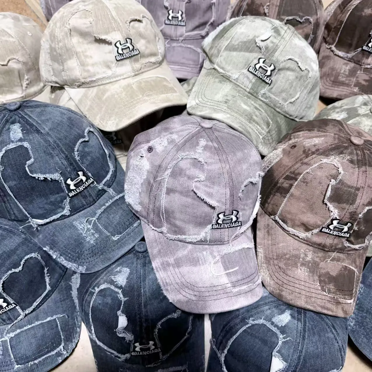 Balenciaga ripped baseball cap