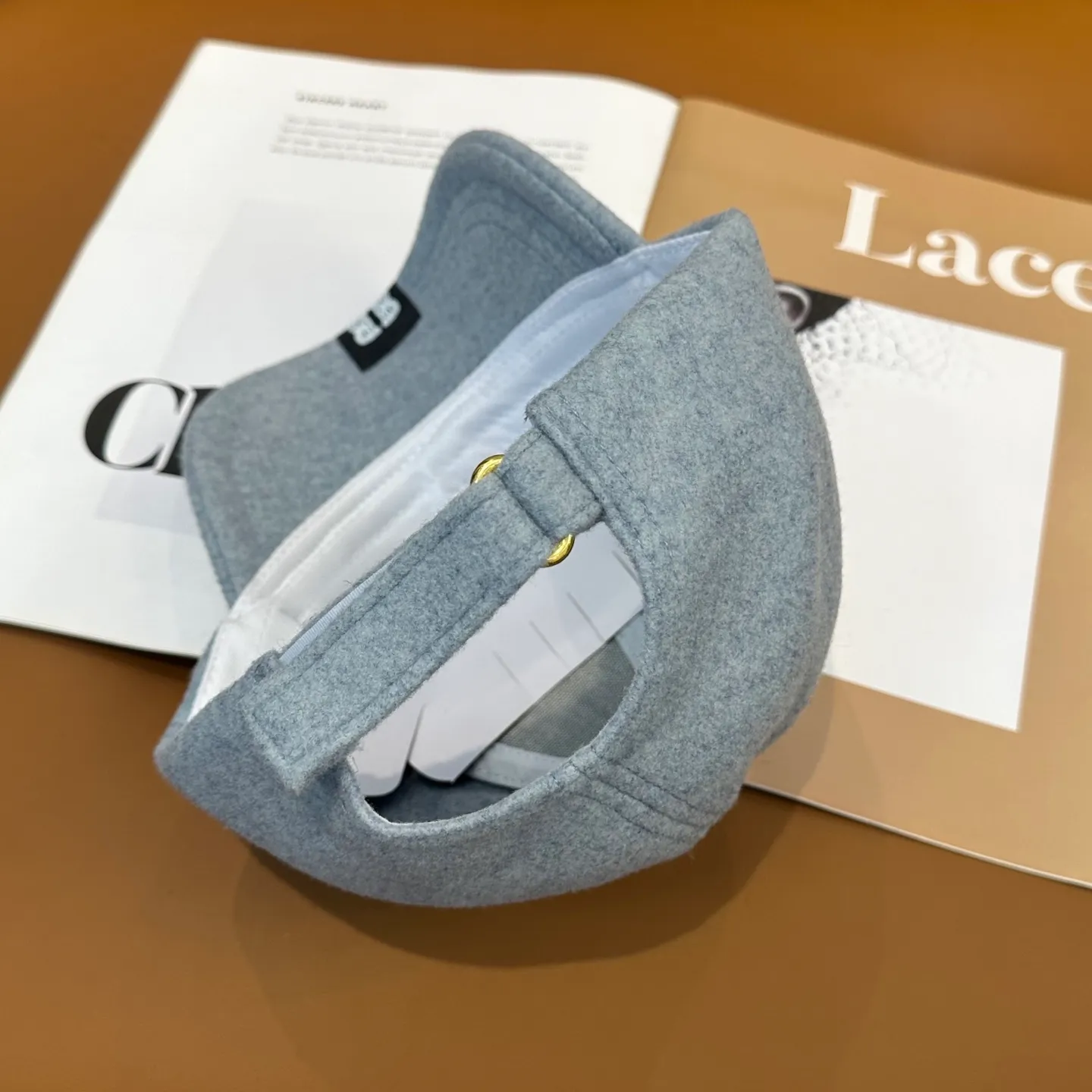 P60 💛 Comes with dust bag. [Balenciaga] 2025 new cashmere simple baseball cap, unisex ~ cool and handsome on the street