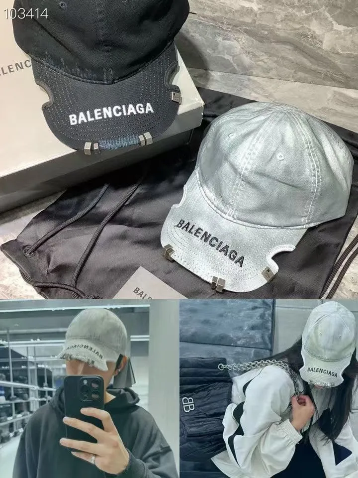 P60💰BALENCIAGA new logo baseball cap, cool colors, different styles for men and women, the first batch will be shipped first! A must-buy for Paris fans!