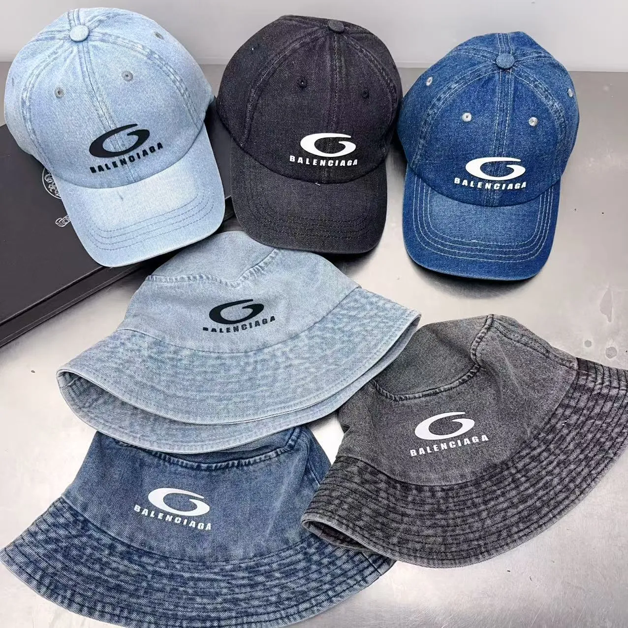 Balenciaga baseball cap bucket hat