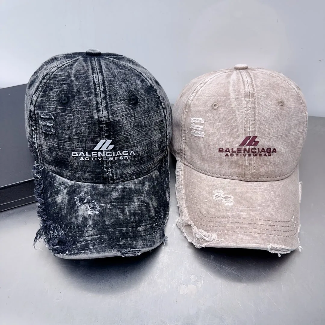 Private message for price inquiry! Spring and summer style Balenciaga distressed baseball cap