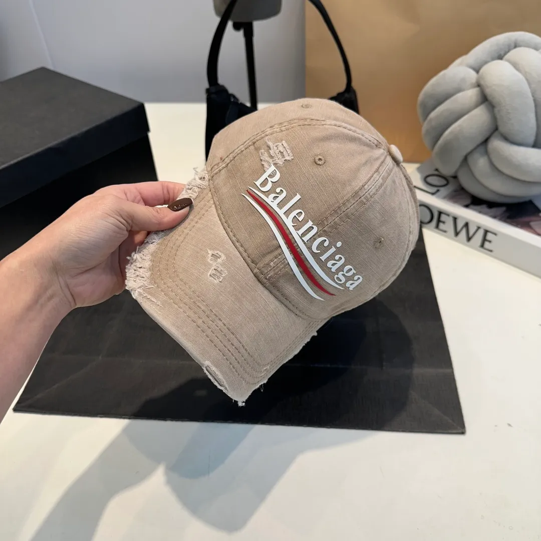P60 Balenciaga ⚠️Coke distressed punk baseball cap shark fin duck tongue hat for men and women