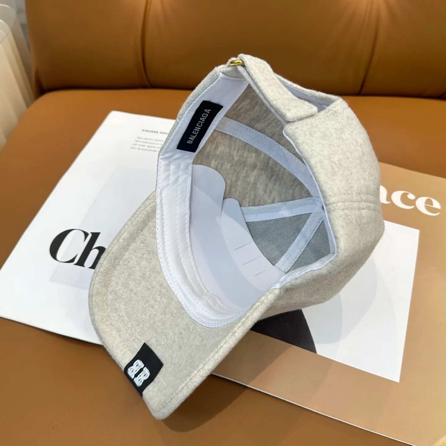 P60 💛 Comes with dust bag. [Balenciaga] 2025 new cashmere simple baseball cap, unisex ~ cool and handsome on the street