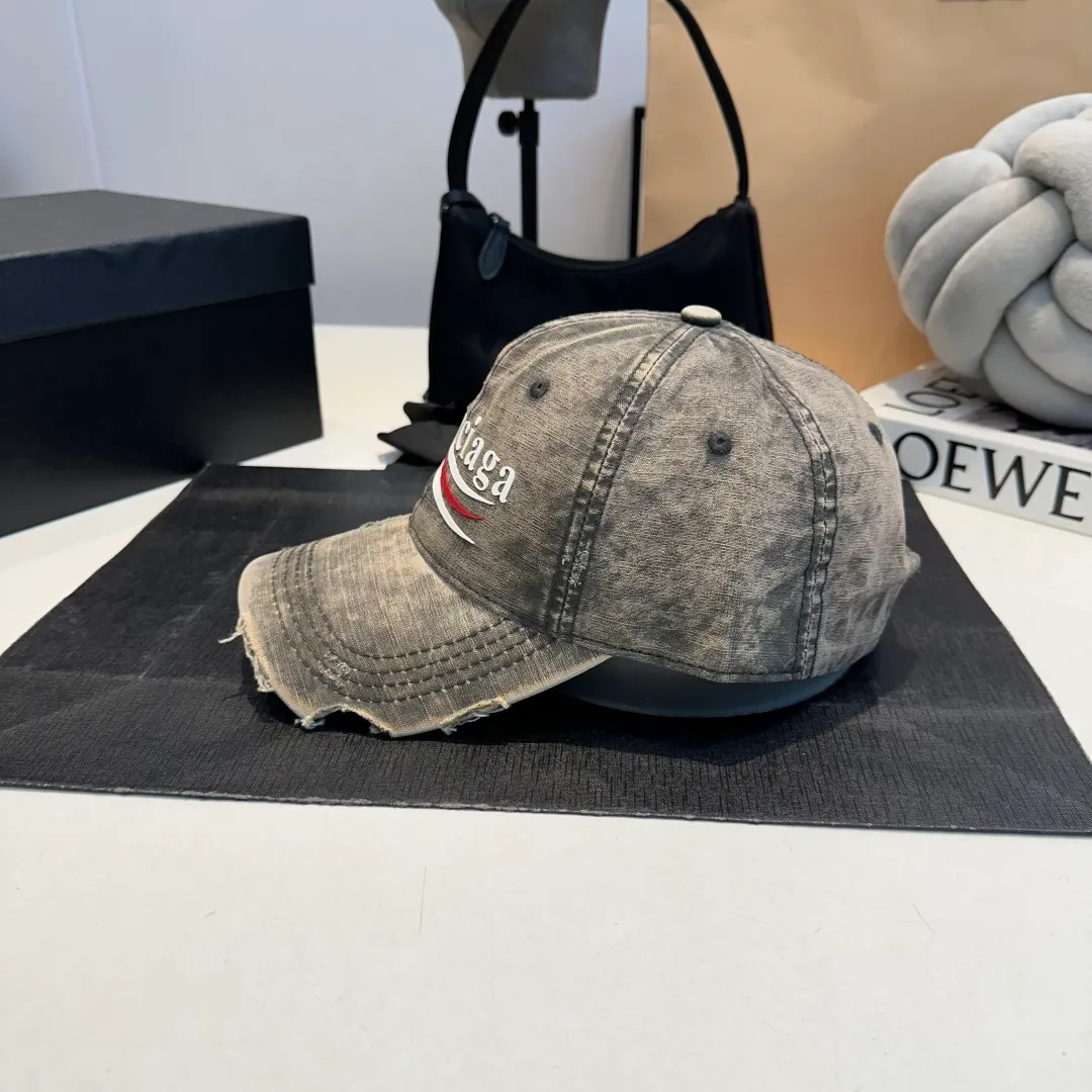 P60 Balenciaga ⚠️Coke distressed punk baseball cap shark fin duck tongue hat for men and women