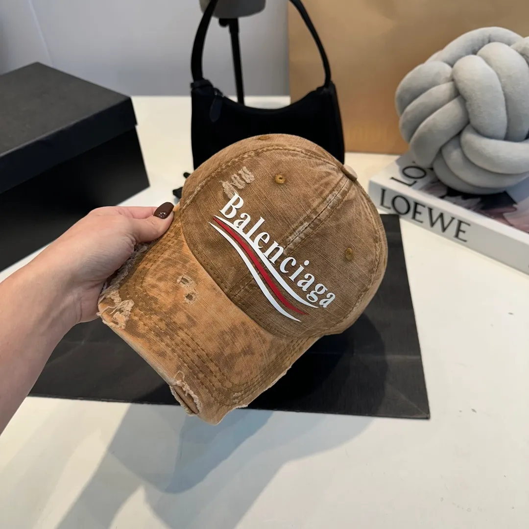 P60 Balenciaga ⚠️Coke distressed punk baseball cap shark fin duck tongue hat for men and women