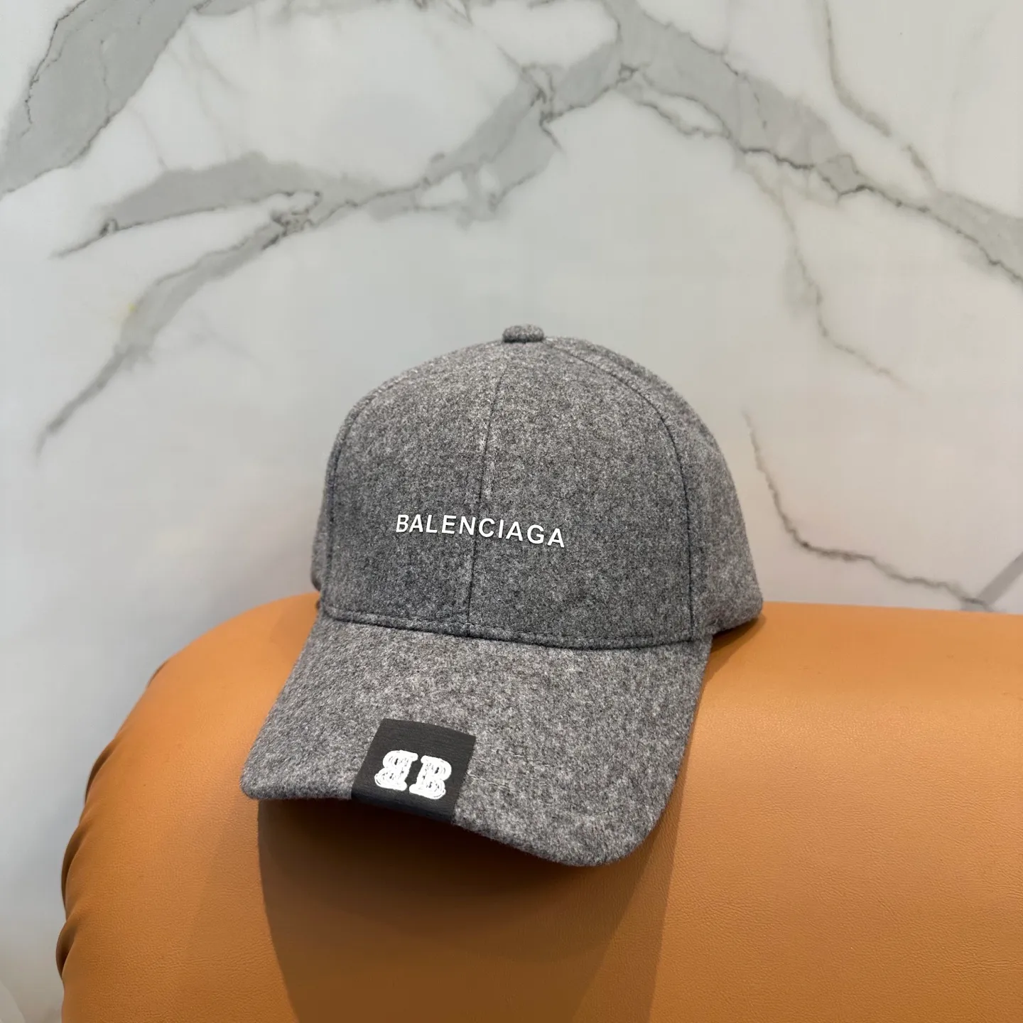 P60 💛 Comes with dust bag. [Balenciaga] 2025 new cashmere simple baseball cap, unisex ~ cool and handsome on the street