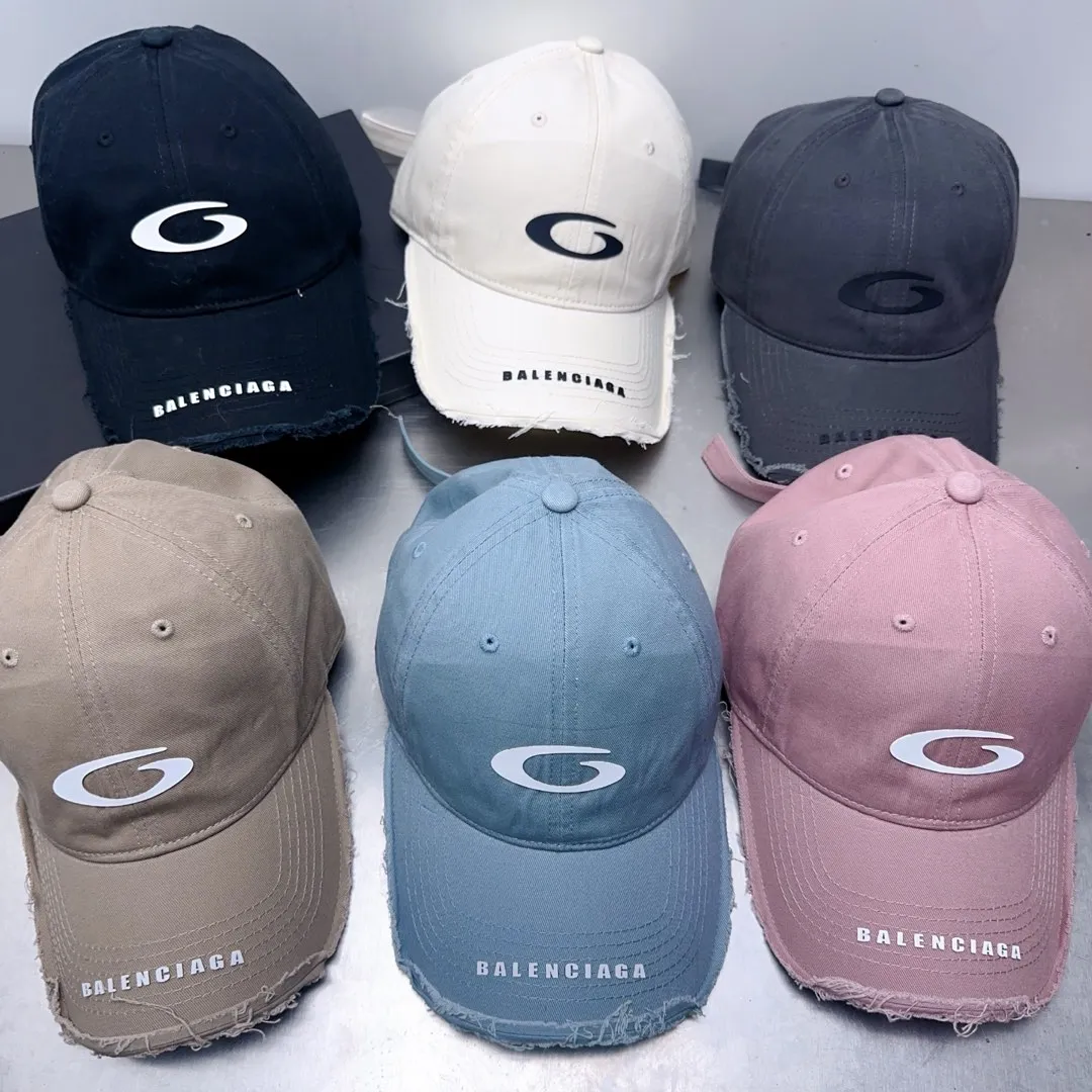 Private message for price inquiry! Spring and summer style raw edge Balenciaga baseball cap