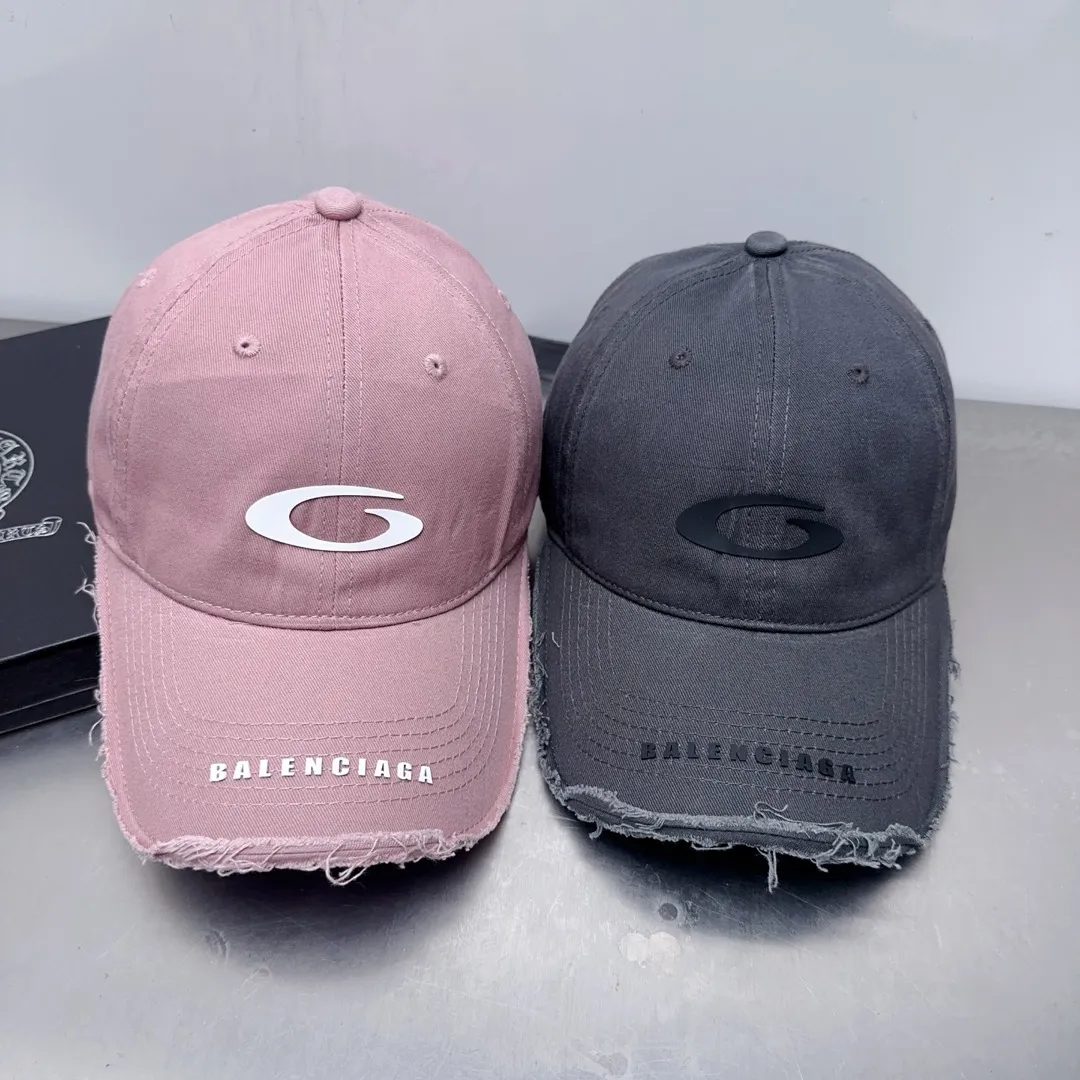 Private message for price inquiry! Spring and summer style raw edge Balenciaga baseball cap