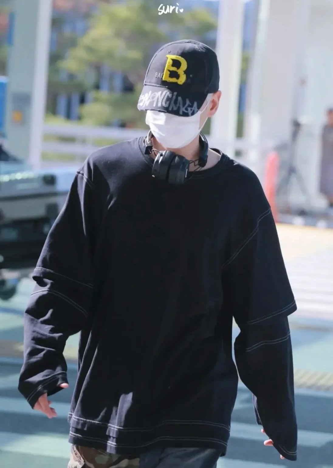 Balenciaga hand-painted high version baseball cap