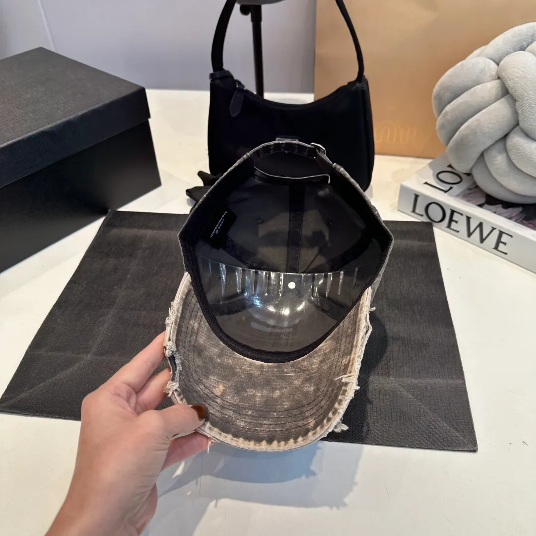P60 Balenciaga ⚠️Coke distressed punk baseball cap shark fin duck tongue hat for men and women