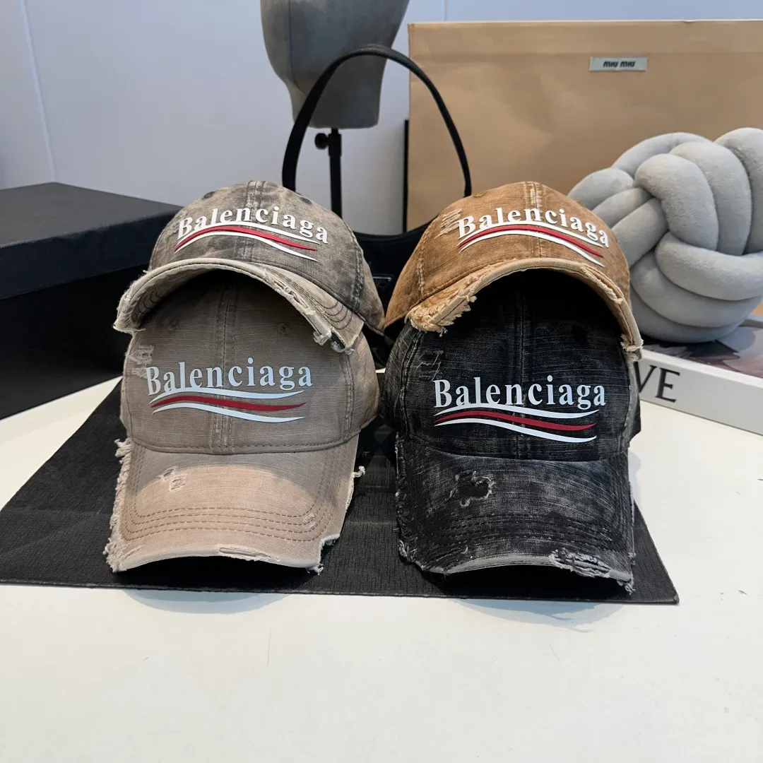 P60 Balenciaga ⚠️Coke distressed punk baseball cap shark fin duck tongue hat for men and women