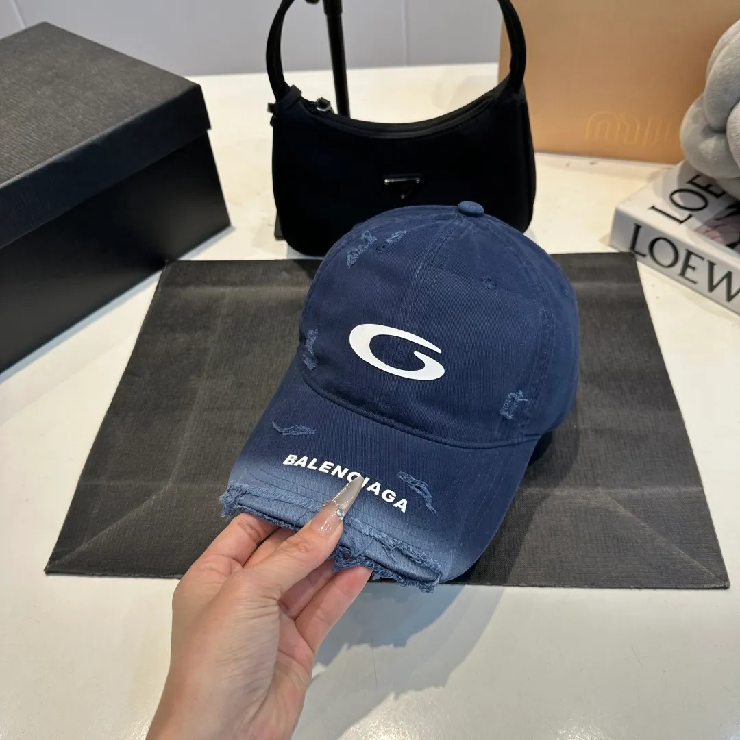 P56 BALENCIAGA Balenciaga's new washed baseball cap, cool colors, different styles for men and women, the first batch will be shipped first!