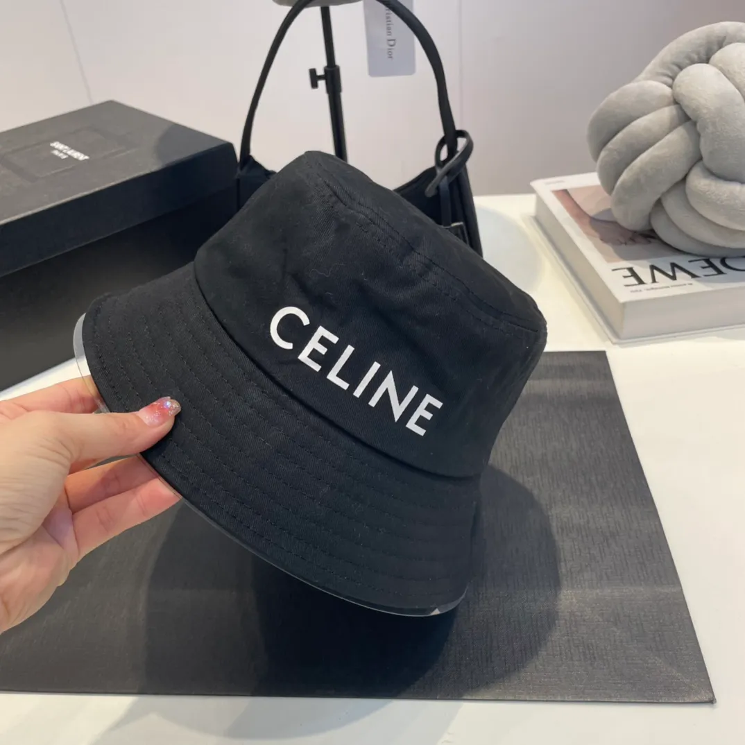 p50 Celine bucket hat, official new model, unisex, high version, the most beautiful quality!