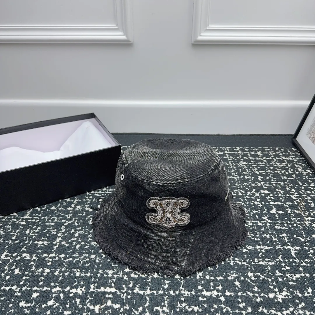 CELINE 🖤 New style 🩶 Personalized denim bucket hat