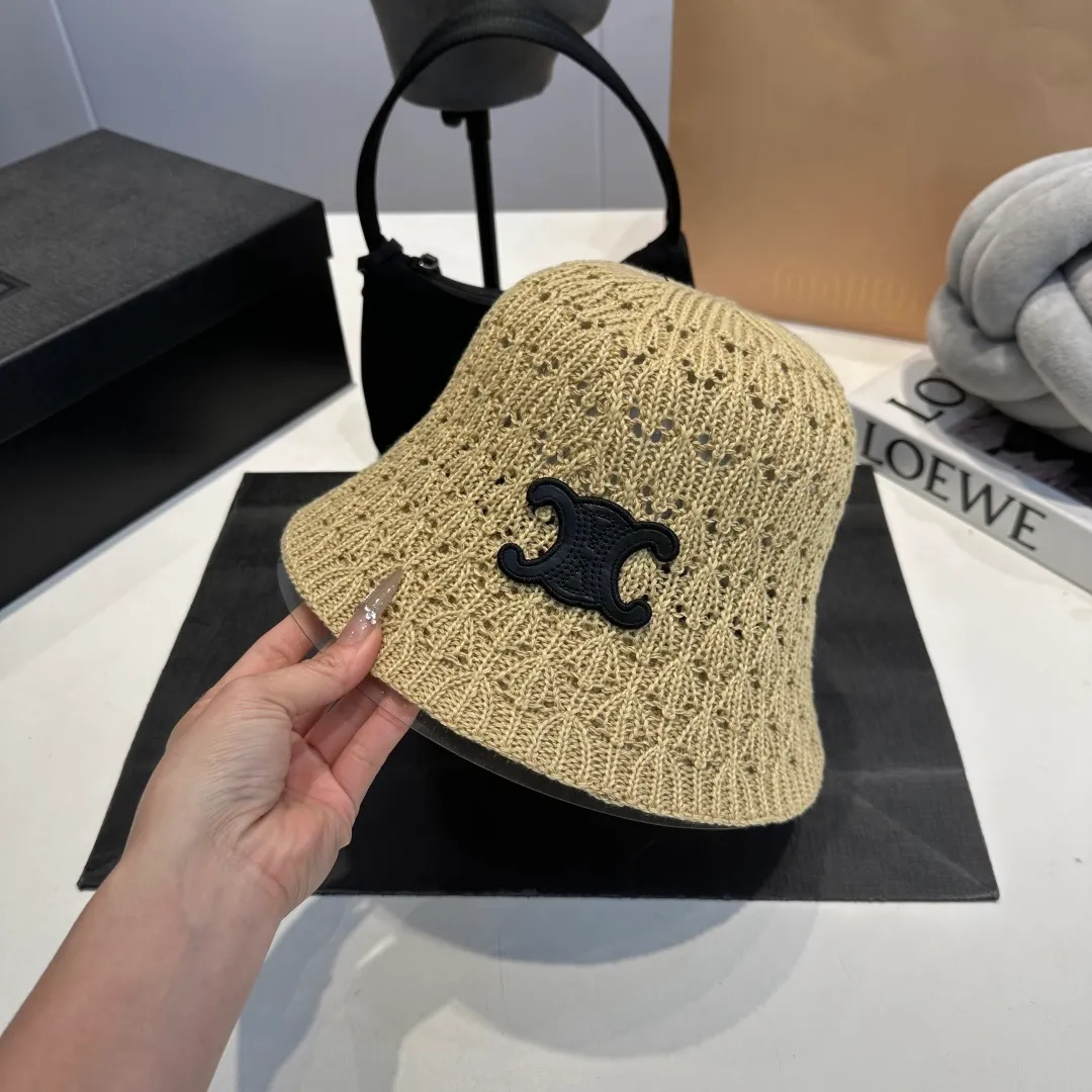 P56 Celine new knitted hand hat, hand hook fisherman hat, head circumference 57cm