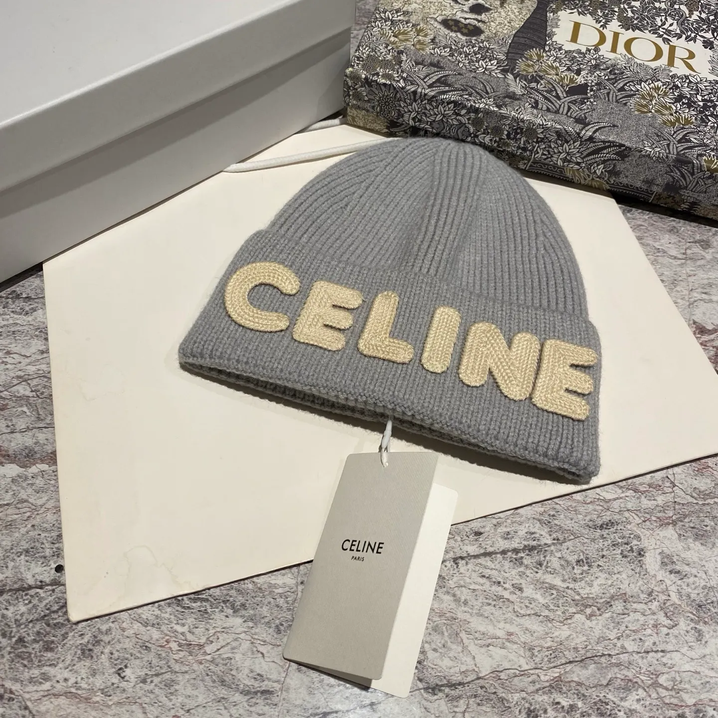 CELINE cashmere knitted hat