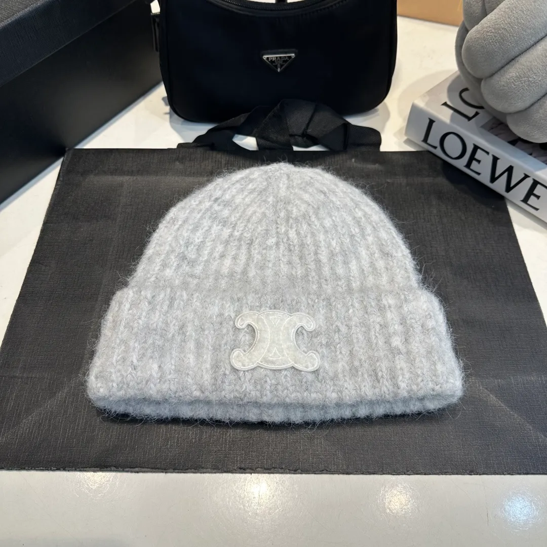 P70 Celine new autumn and winter wool hat, running size, head circumference 57cm
