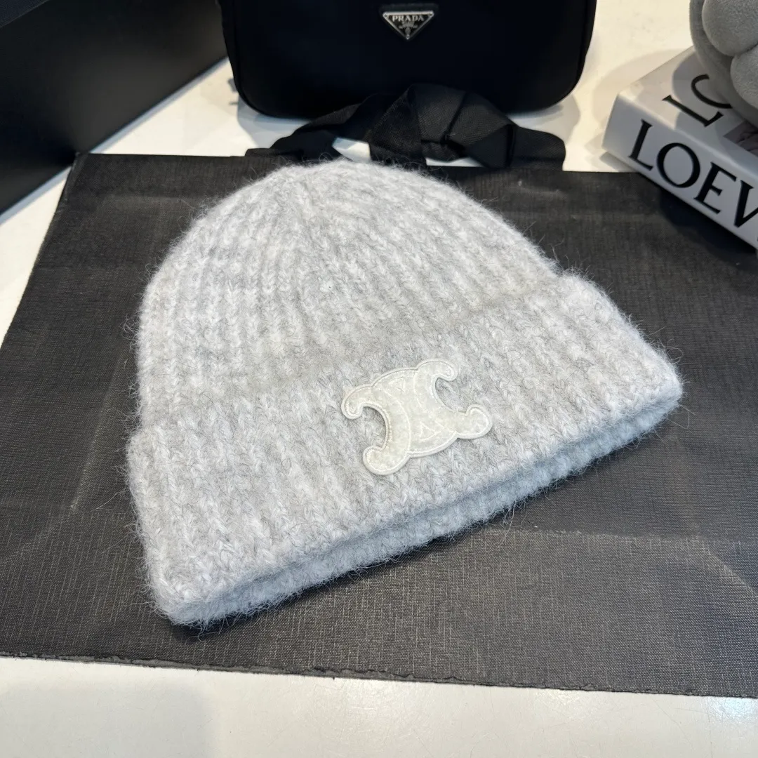 P70 Celine new autumn and winter wool hat, running size, head circumference 57cm