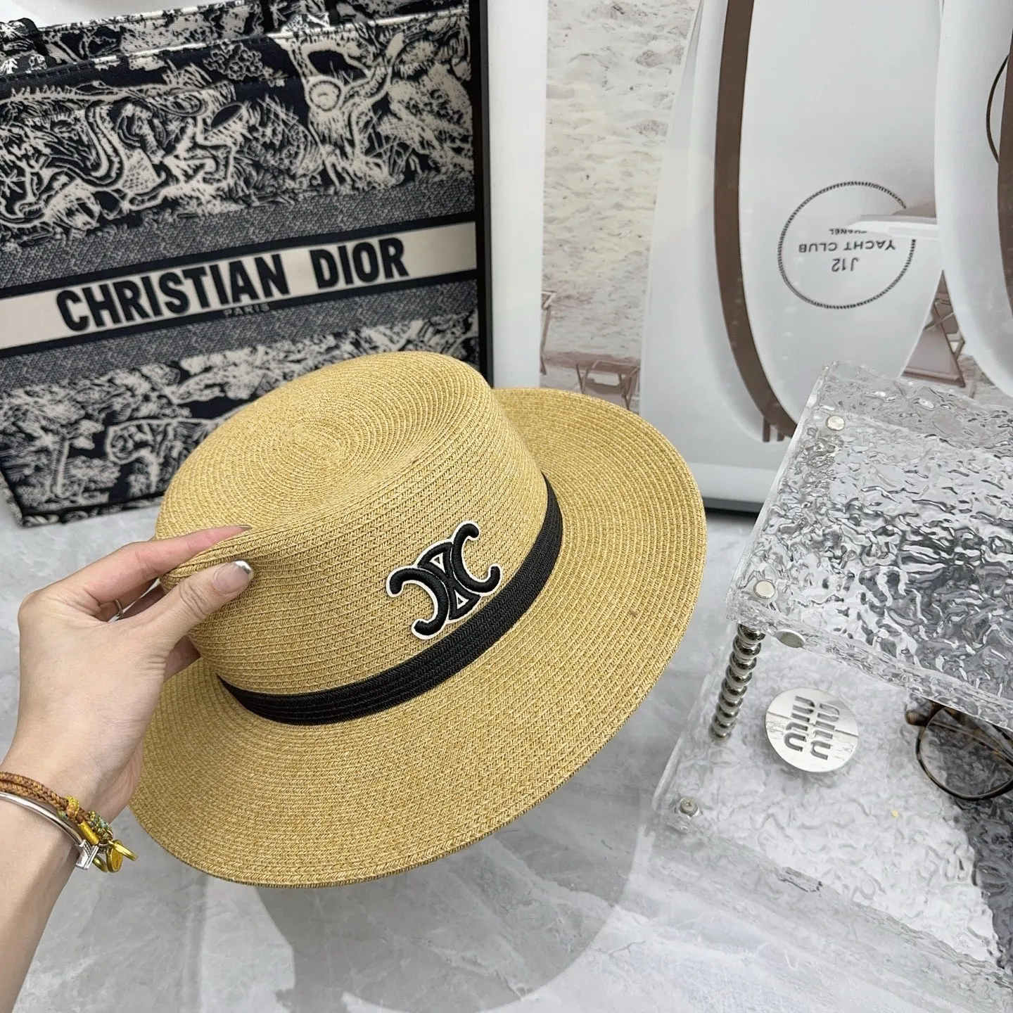 CELINE ⭐️ New flat cap, fine braid, high quality~