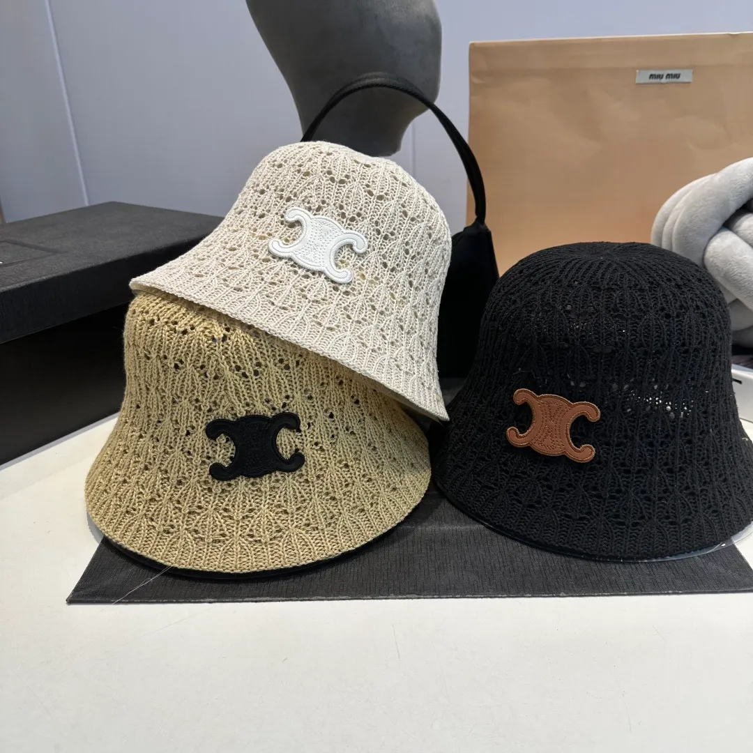 P56 Celine new knitted hand hat, hand hook fisherman hat, head circumference 57cm